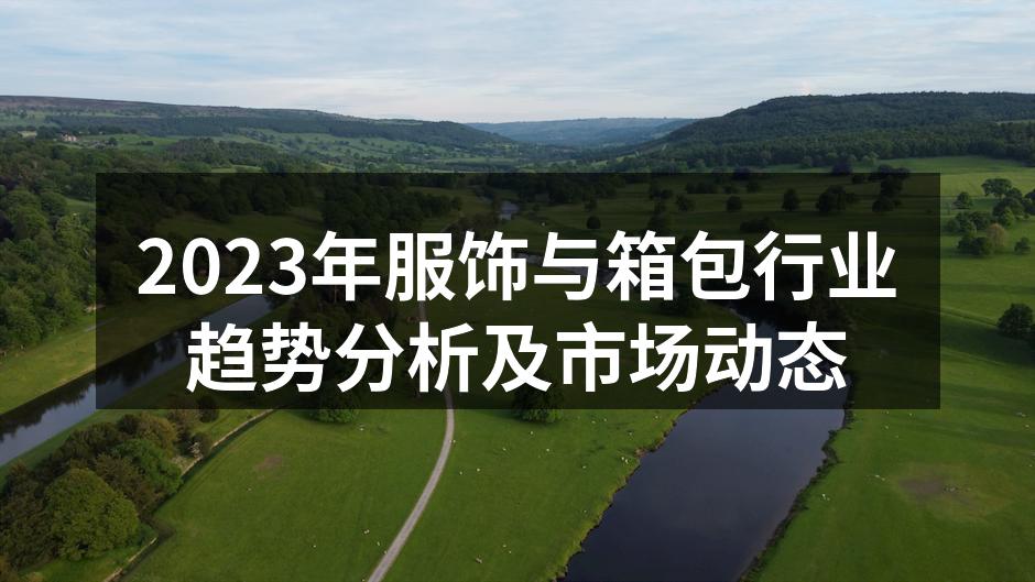 2023年服饰与箱包行业趋势分析及市场动